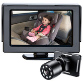 Itomoro Baby Car Mirror center console view for constant baby monitoring.