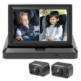 Itomoro dual car camera 1080p display provides a clear backseat view.