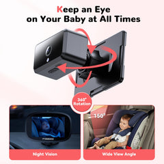 Itomoro headrest mount attachment enabling quick, tool-free installation.