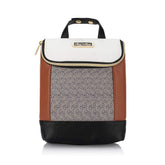 Itzy Ritzy insulated bottle bag coffee cream-stroller-attachment enables hands-free parenting on the go.