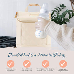Itzy Ritzy insulated bottle bag ice pack pocket keeps beverages cool longer