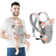 IULONEE baby carrier front view supports ergonomic hold for parent and baby