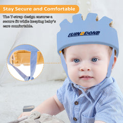 IULONEE baby head protector blue 360° protection covers head
