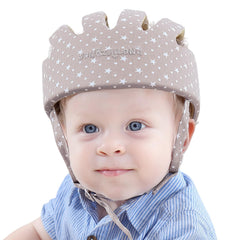 IULONEE Baby Head Protector front view with adjustable strap for secure, comfortable protection.