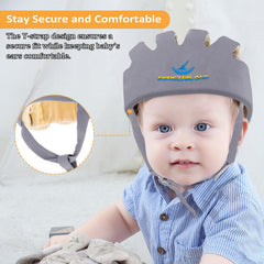 IULONEE gray 360° protection covers head while exploring.