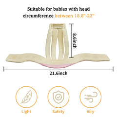 IULONEE Baby Head Protector side view with adjustable strap for snug fit.