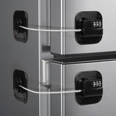 IURRDOP fridge lock 3-digit front view demonstrates secure access for households with curious children