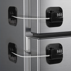 IURRDOP fridge lock 3-digit front view demonstrates secure access for households with curious children