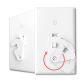 ILIVABLE Toggle Guard front view; clean white design for safer light control.
