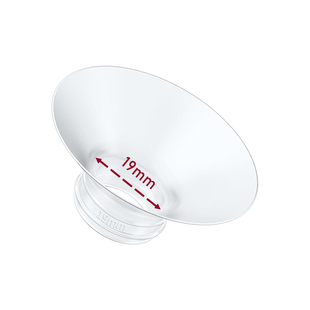 IVARONAL 19mm flange insert packaging close-up highlighting versatile brand compatibility for comfortable pumping.