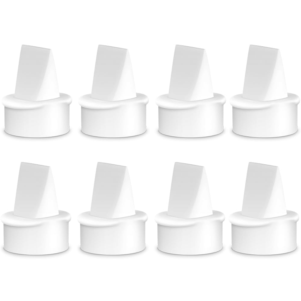 IVARONAL duckbill valves packaging shows 8-pack compatibility with Lansinoh pumps