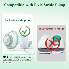 IVARONAL Elvie Stride diaphragm 2pcs side view demonstrates stable suction performance