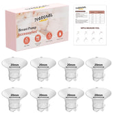 IVARONAL flange insert compatibility adapts 24mm shields for versatile pumping setups.