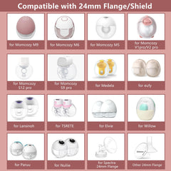 IVARONAL upgraded triangle cutout design promotes smoother milk flow.