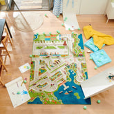 IVI Mini City 3D play mat rug with colorful roads for imaginative, screen-free play.