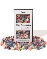 Ivyu 100-pack mini flower clips colors offer secure hold and color coordination.