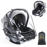IvyWind car seat rain cover with waterproof-durability shields your baby from rain while traveling.