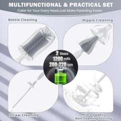 IvyWind nipple/straw cleaning brush highlights versatile attachments for nipple and straw cleaning.