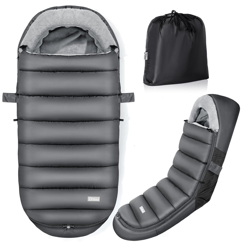 IvyWind stroller footmuff waterproof fabric keeps baby warm in rain or snow.