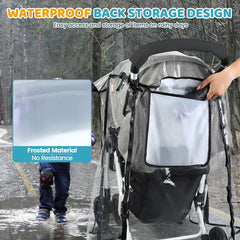 IvyWind universal-fit rain cover back with velcro and buckles for quick setup