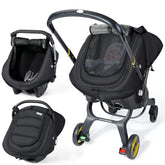 IvyWind winter car seat cover front view showing warmth and full-seat protection.