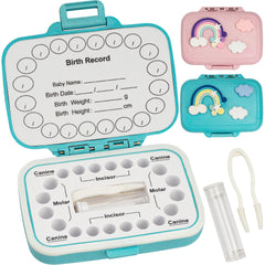 iweener Tooth Saver box straw blue closeup showing 20 organized slots.
