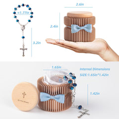 iwoohome engraved lid on wooden keepsake box for baptism memories