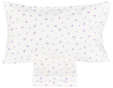 J-pinno Butterfly Bowknot Purple bow on soft cotton bedding for kids