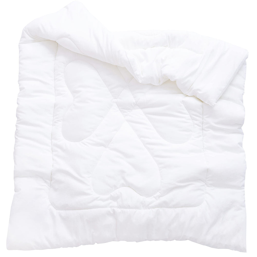 J-pinno crib comforter front view shows lightweight summer warmth for kids