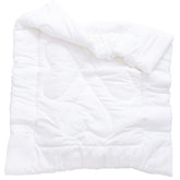 J-pinno crib comforter front view shows lightweight summer warmth for kids