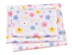J-pinno pink flowers stars hearts bed sheets set for kids' cozy sleep