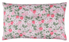 J-pinno strawberry cartoon closeup highlights soft combed cotton texture