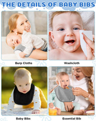 JaGely mealtime bibs protect outfits and floors from spills.