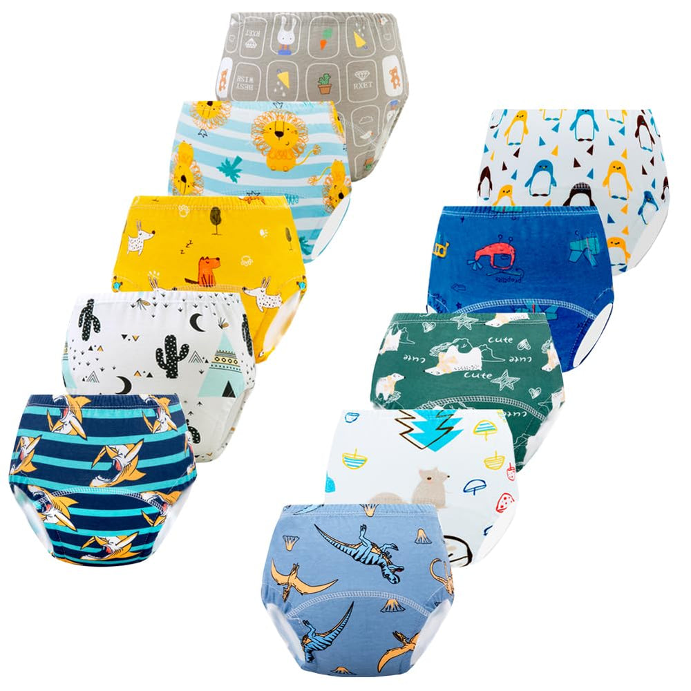 JackLoveBriefs potty-training underwear multicolor pack front view for toddler toilet training
