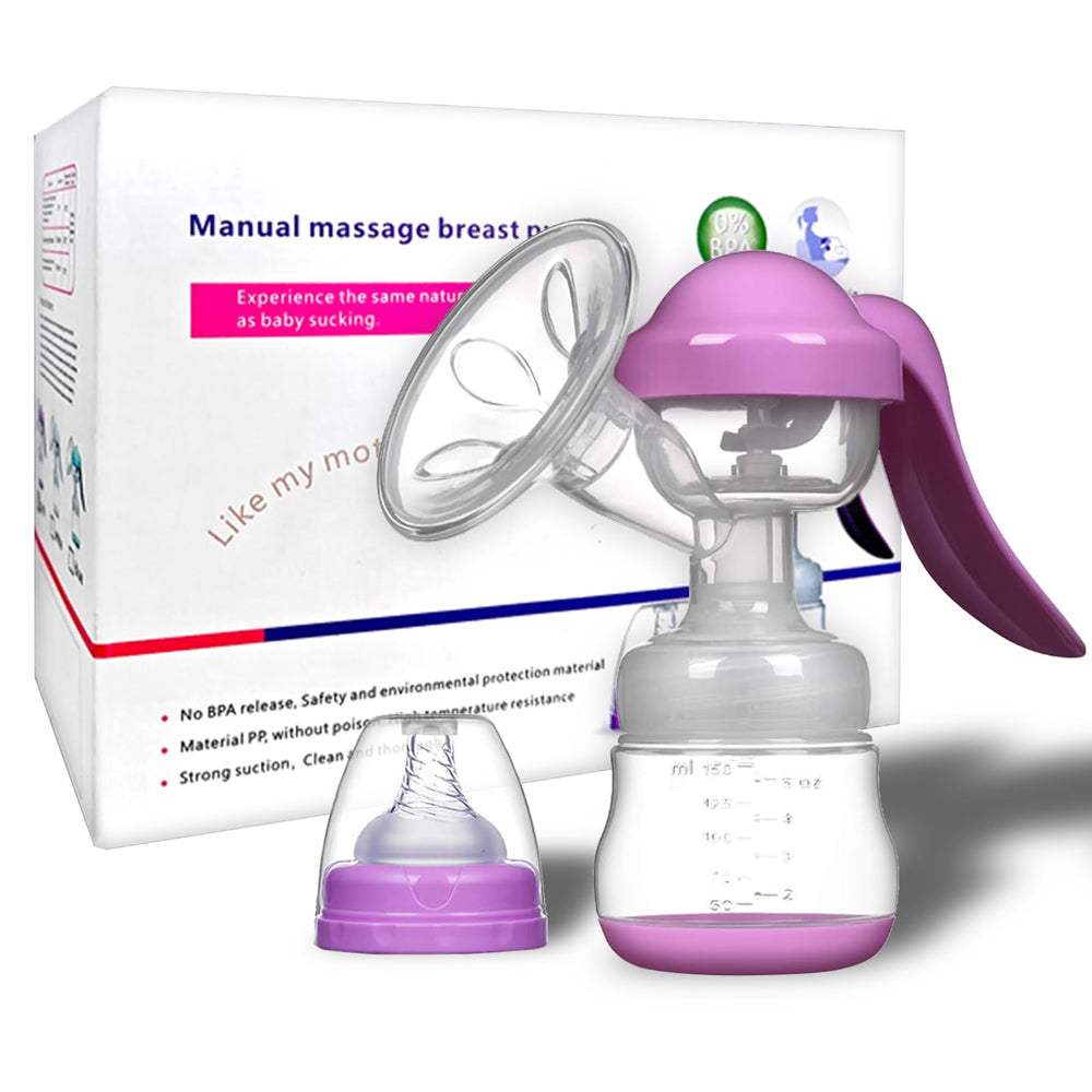 JADE KIT manual breast pump with ergonomic handle for comfortable pumping sessions