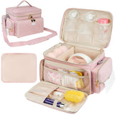 Jaffzora breast pump bag featuring waterproof material protects gear during travel.