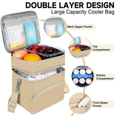 Jaffzora breastmilk cooler bag bottom compartment holds six bottles for travel