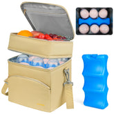 Jaffzora breastmilk cooler bag top compartment for easy access and organization