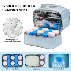 Jaffzora double-layer insulation keeps bottles cool for hours