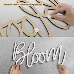 JALANCY Baby In Bloom sign 3D letters add dimensional flair