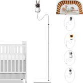 JAMYOK baby-monitor floor stand base offers stable, tip-resistant support.