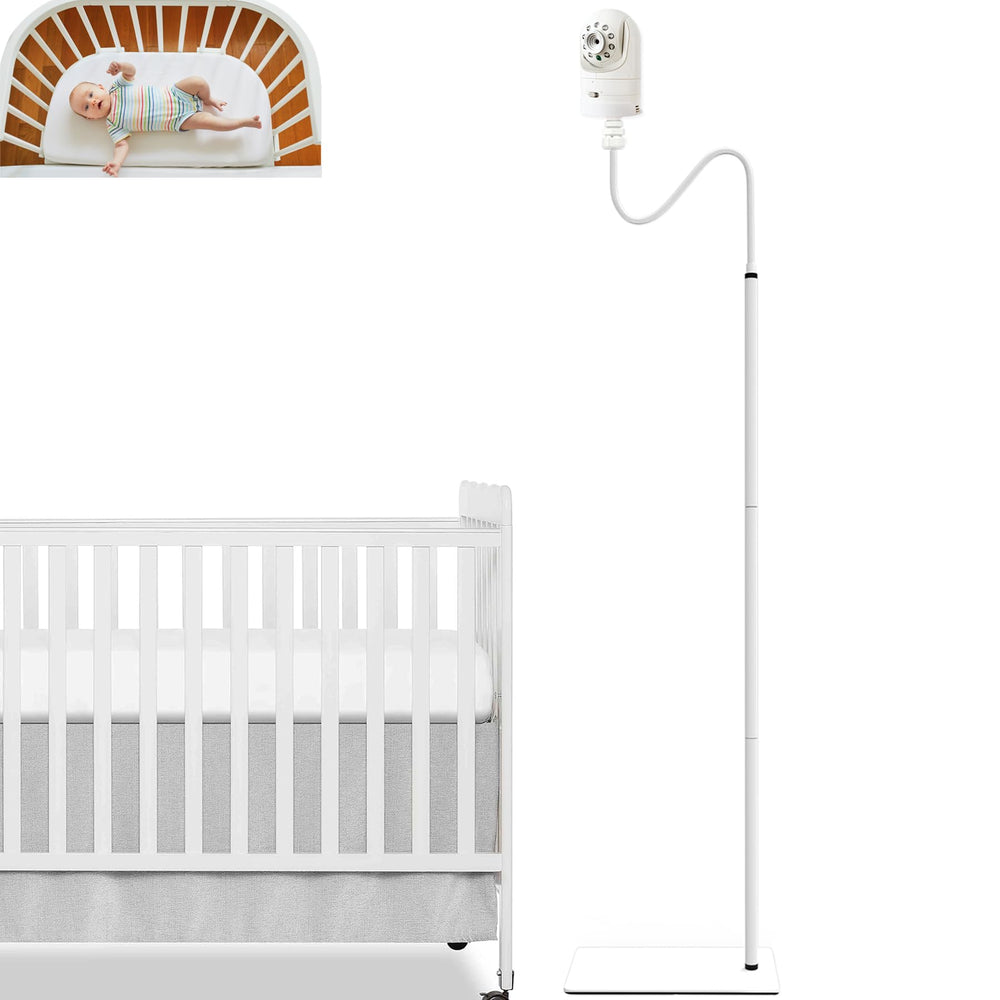JAMYOK floor stand with heavy base for stable baby monitoring.