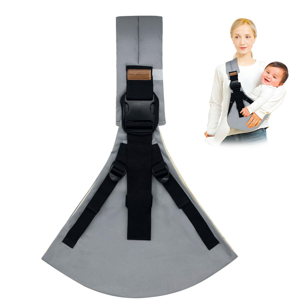 Jamyum baby sling with 4 adjustable straps for a snug, customizable daily carry.