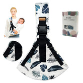 Jamyum leaf front view showing comfortable all-day carry with baby close