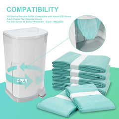 Janibell Akord 330 compatibility with Zippland liner ensures secure odor seal.