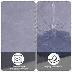 Janmercy bandana bib absorbent liquid-test image highlights spill protection during meals