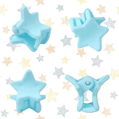 JANYUN baby girls hair clips in-use demonstrate gentle hold.