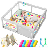 Jaobeem baby playpen 50x50 setup provides a safe, spacious play area