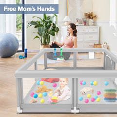 Jaobeem playpen balls and pull rings highlights engaging learning activity for babies.