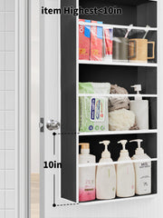JARLINK five-shelf layout keeps diapers, toys, and supplies neatly organized.
